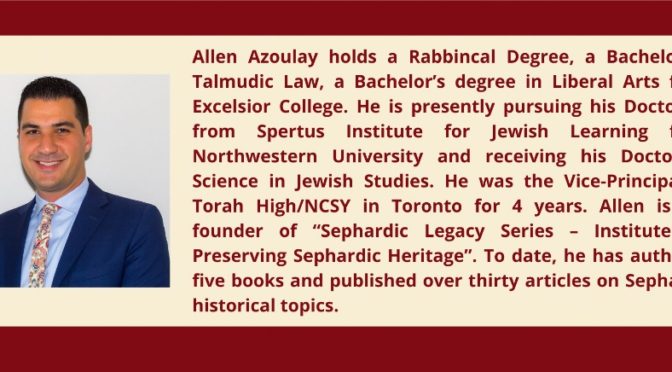 The Sephardi / Mizrahi Jewish Speakers’ Series