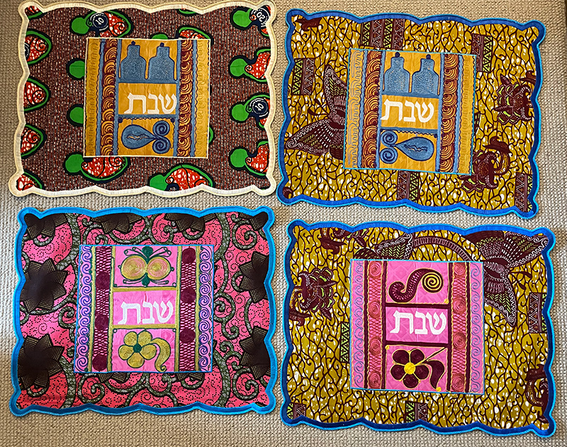 Challah covers from Ghana